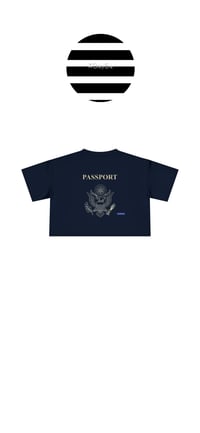 Image 2 of Woman’s Cropped Passport T-Shirt