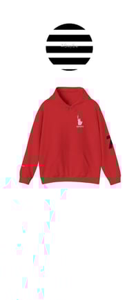 Image 1 of Liberty Polo Hoodie - Red