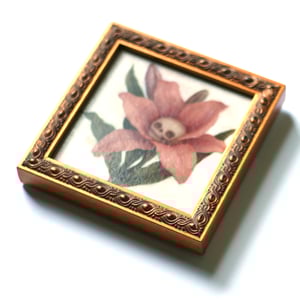 Image of Pink Lily Momento Mori Painting