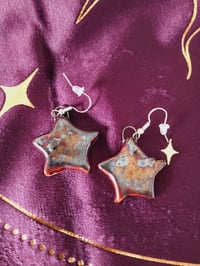 Image 2 of Star Earrings - Dark Star