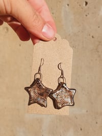 Image 1 of Star Earrings - Vintage Gold