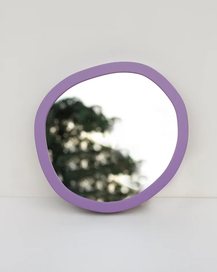 Image of Periwinkle Wobbly Mirror 