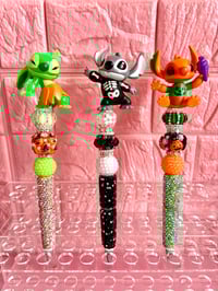   Halloween Stitch Beaded Pen – Handmade Bling Collectible 
