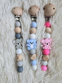 Image 1 of Bear/Koala Soother Clip (Customizable)