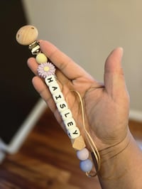 Image 2 of Daisy Soother Clip (Customizable)