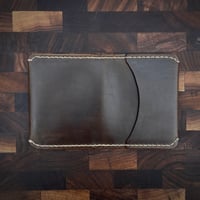 Image 2 of "Benny" Folded Bifold Wallet (Olive Brown)