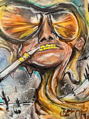 THIS IS BAT COUNTRY - 1 of 1 Hand Altered PRINT