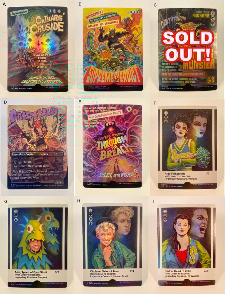 Image of Magic The Gathering Foil Artist Proof Cards