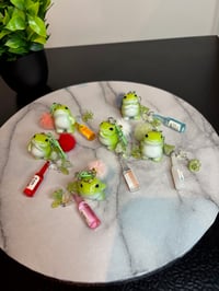 Image 2 of Cute Frog and Soju Drink Keychain 