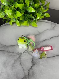 Image 8 of Cute Frog and Soju Drink Keychain 