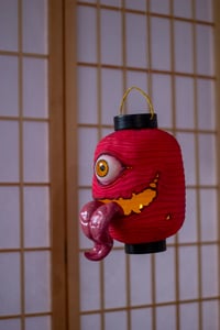 Image 11 of Red Chōchin obake resin lantern [PREORDER]