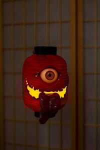 Image 14 of Red Chōchin obake resin lantern [PREORDER]