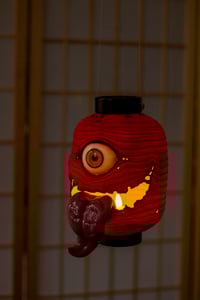 Image 15 of Red Chōchin obake resin lantern [PREORDER]