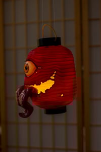 Image 16 of Red Chōchin obake resin lantern [PREORDER]