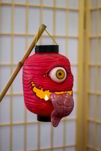 Image 4 of Red Chōchin obake resin lantern [PREORDER]