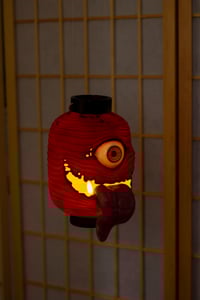 Image 13 of Red Chōchin obake resin lantern [PREORDER]