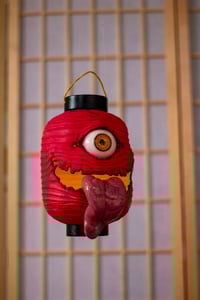 Image 2 of Red Chōchin obake resin lantern [PREORDER]