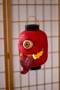 Image 6 of Red Chōchin obake resin lantern [PREORDER]