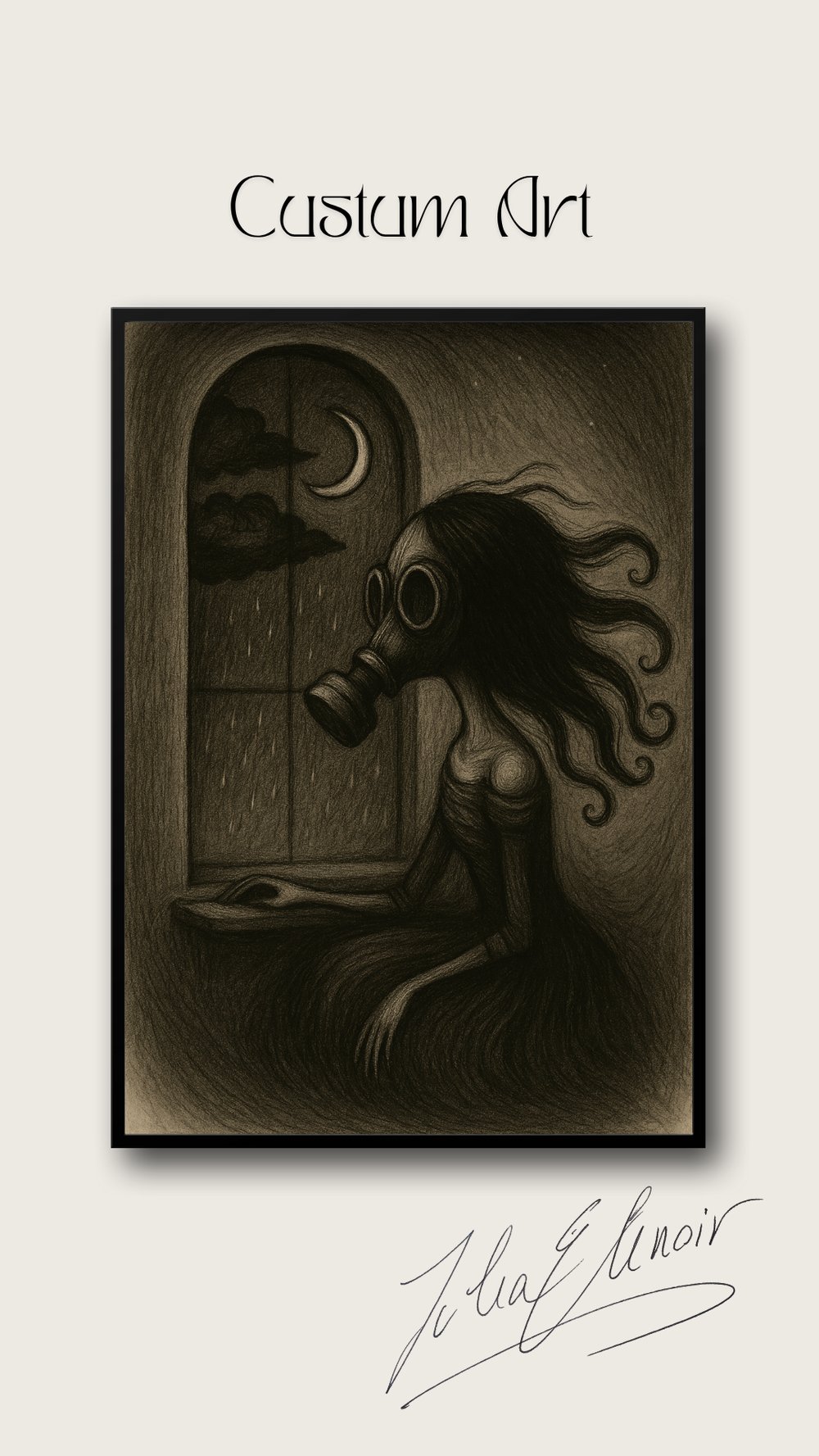 Dark Sketches for the Mind 🎨 Illustrated Mental Health Postcards by Julia Elenoir