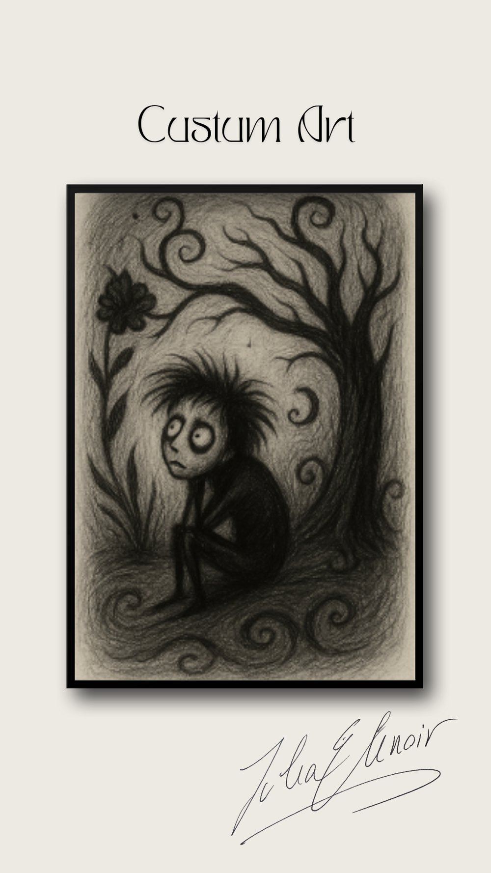 Dark Sketches for the Mind 🎨 Illustrated Mental Health Postcards by Julia Elenoir