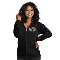 Image 3 of Schwarzer Engel (spezial edition) heavy blend zip hoodie