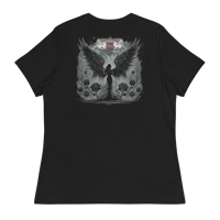 Image 3 of Women's Relaxed T-Shirt Schwarzer Engel (spezial edition)