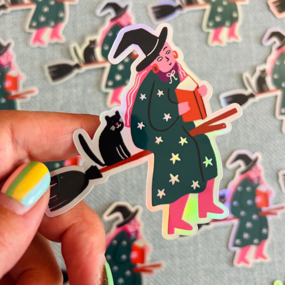 Image of Good Witch Book Club Holo Sticker