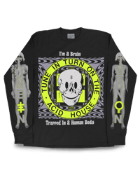 Image 1 of Online Ceramics Genesis P-Orridge "Tune In Turn On" - Black Long Sleeve L