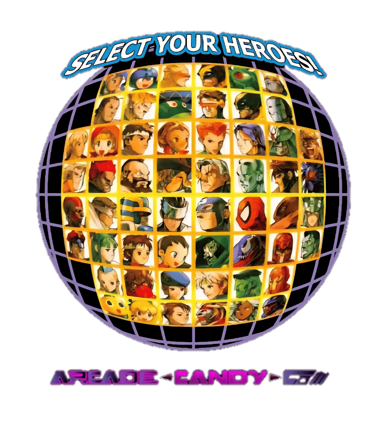 Image of MVC2 3" Character Select Pin