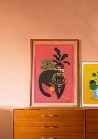 Image 3 of Babushka Cat II Art Print