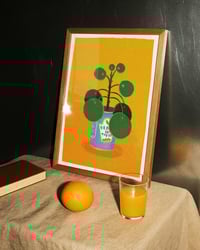 Image 1 of Bean Pilea Art Print