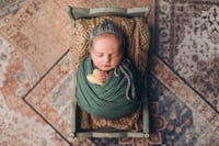 Image 4 of Vintage bed in duck green