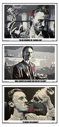 Image 1 of TRIPLE PRINT SET BEGBIE TRAINSPOTTING