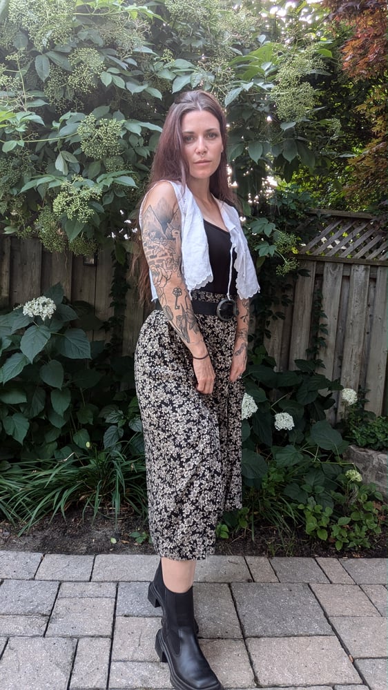 Image of Shrug Eyelet Tie Top