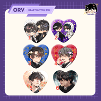 ORV: Heart Button Pins Joongdok