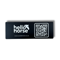 Image 4 of Black Hello Horse Stable Plate – Includes Lifetime Subscription