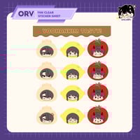 ORV: YHK Tasty Clear backing Vinyl Kisscut Sticker