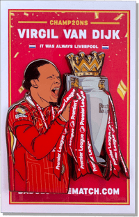 Virgil van Dijk Pin Badge - CHAMP20NS