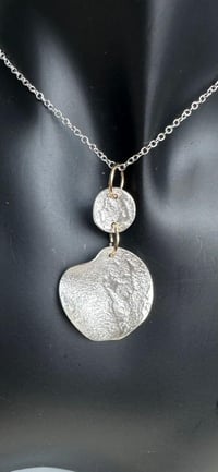 After The Fire - Charcoal Textured Double Pendant