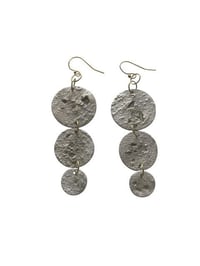 Charcoal Infused Tiered Earrings - Burning Inside Collection
