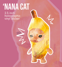 Nana Cat Holo Sticker