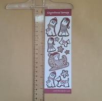 Image 3 of Swoopy Ghost Sticker Strip Gingerbread Cookies