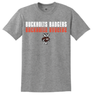 Buckholts Badgers Grey Short Sleeve Tee