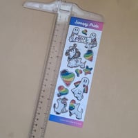 Image 2 of Swoopy Ghost Pride Sticker Strip
