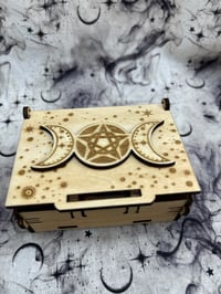 Image 3 of Wooden Witches Rune Dice  with Storage Box
