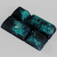 Image 1 of Alps Stem Cherry 2u & 1.25u Bar Pairs Resin Artisan Keycaps Week 32-3