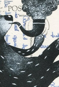 Image 3 of Reclining Bear with Pipe