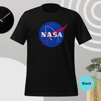 Image 1 of Vibrant NASA Logo III T-Shirt – Bright Space Style for Sci-Fi Fans