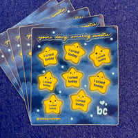 Image 1 of 'I Cried Today' Gold Star Sticker Sheet Sharing Pack