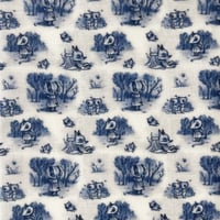 Image 3 of Meadow Tales in Blue (Fabric)